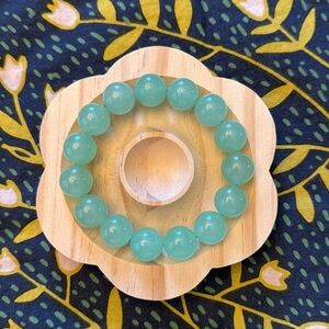 Green Jelly Jade 14mm Chunky Bracelet